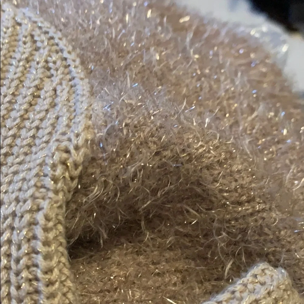 Simply Vera golden cardigan with sweater arms
